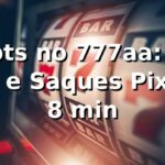 Slots no 777aa: +85% RTP e Saques Pix em 8 min 📊